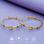 Floral Unicorn Kids Adjustable Bangles Silver