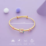 Unicorn Blossom Spark 925 Silver Kid Bangles (0-5 Yrs)
