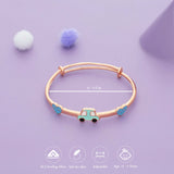 Lovely Drive Silver Adjustable 925 Kid Bangles (0-5 Yrs)