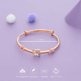 Unicorn Blossom Spark 925 Silver Kid Bangles (0-5 Yrs)