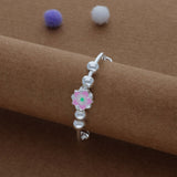 Little Wonders Kid Silver Bangles (0-6 Yrs) | 999 Hallmark | Adjustable Kid Bangle | Daily Wear