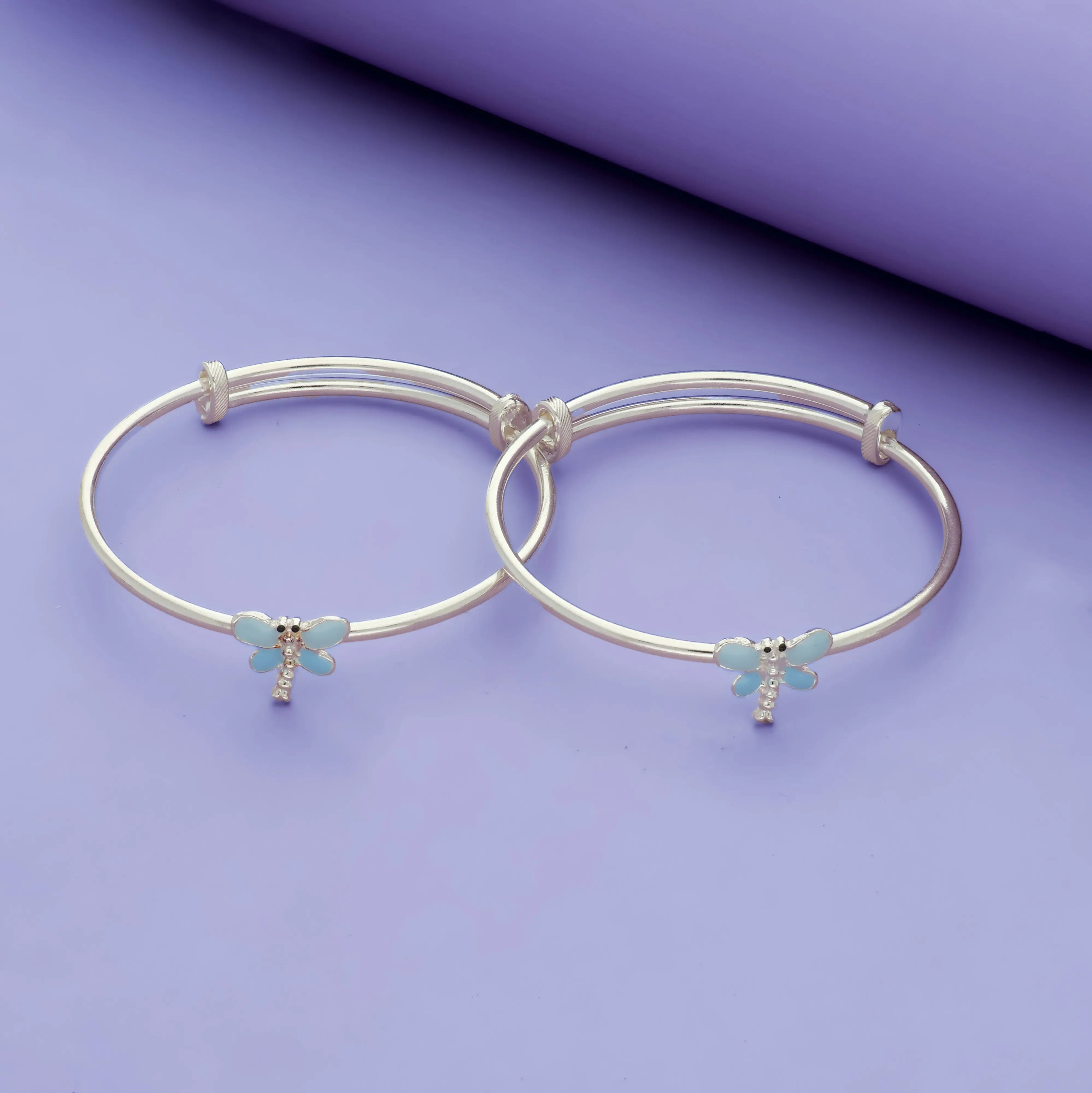 925 Silver Enchanted Butterfly Kids Bangle