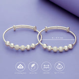 Dewdrops 925 Sterling Silver Baby Bangle Set