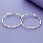 Plain 925 Sterling Silver Kids Bangle Set