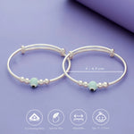 Little Dots 925 Sterling Silver Adjustable Baby Kada Set