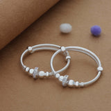 Cherished Charms 925 Silver Kid Bangles For Daily Use (0-5 Yrs)