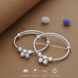 Little Bel 925 Silver Kid Bangles for Daily Use (0-5 Yrs)