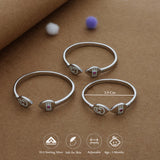 Divine Vel Silver Kid Bangles (0-1 Yrs) | Kada | 925 Hallmark | Adjustable | Everyday Wear