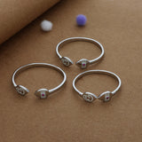 Divine Vel Silver Kid Bangles (0-1 Yrs) | Kada | 925 Hallmark | Adjustable | Everyday Wear