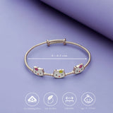 Cute Kitty Trio 925 Silver Kids Bangles (0-5 Yrs)