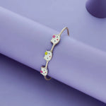 Cute Kitty Trio 925 Silver Kids Bangles (0-5 Yrs)