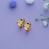 Frosty Penguin 925 Silver Kid Hoop Earring (3+ Yrs)