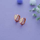 Cute Kitty 925 Silver Lock Type Kid Earring (3+ Yrs) Iyal