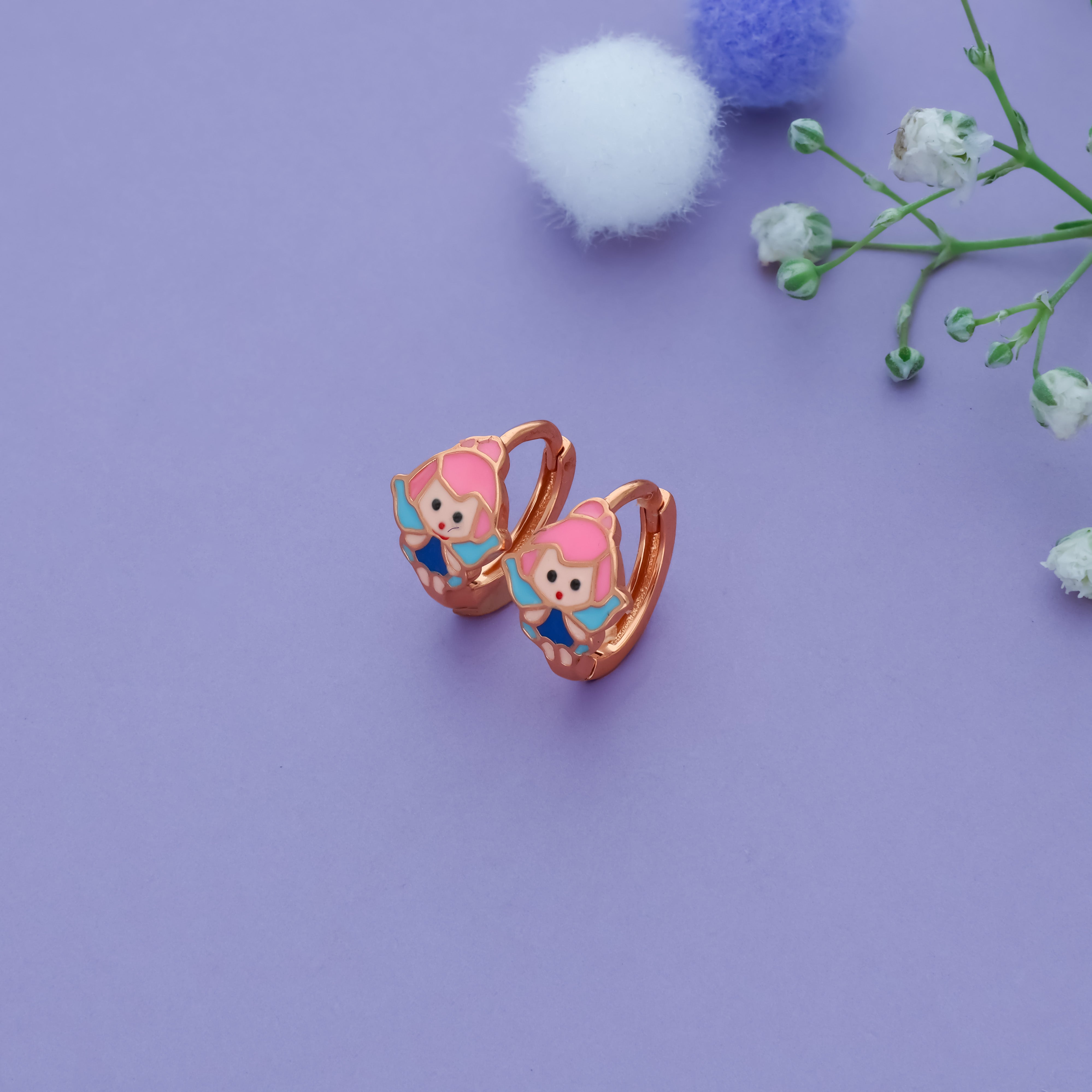 Dream Fairy 925 Silver Kid Hoop Earring (3+ Yrs)
