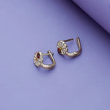 Chirpy Daisy 925 Sterling Silver Kids Hoop Earrings