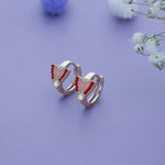 Silver kid earrings