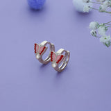 Silver kid earrings