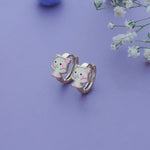 Cute Kitty 925 Silver Lock Type Kid Earring (3+ Yrs) Iyal