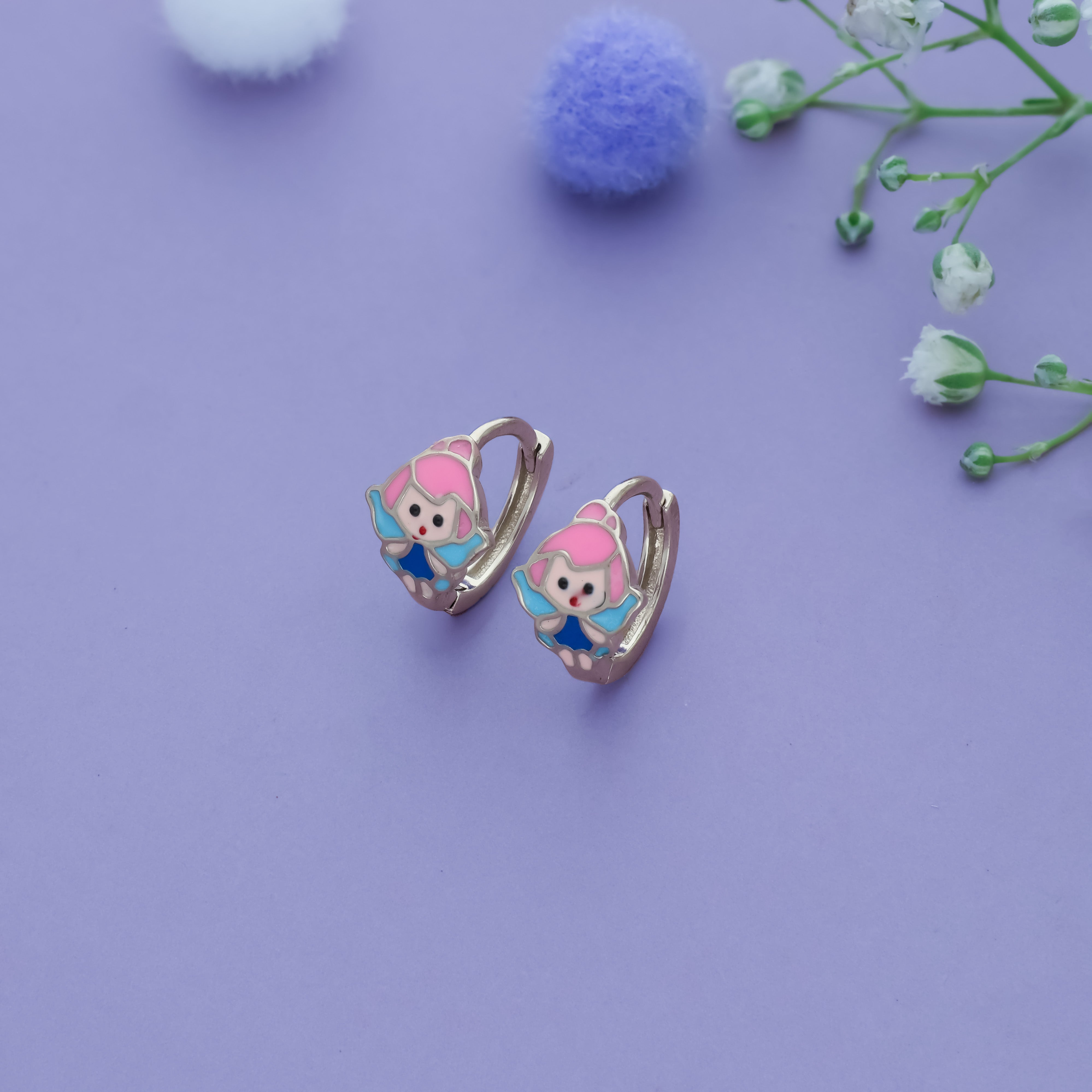 Dream Fairy 925 Silver Kid Hoop Earring (3+ Yrs)