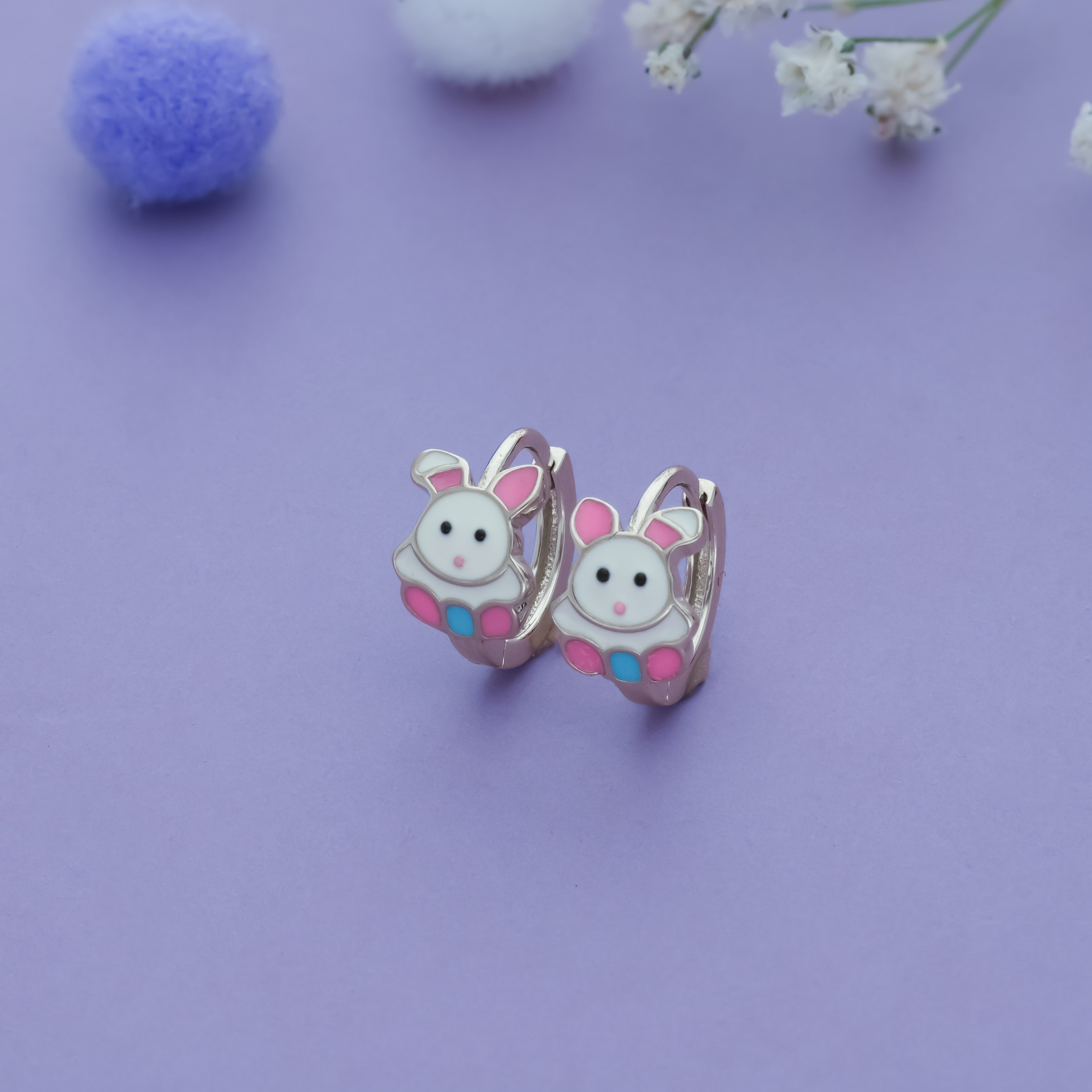 Rhodium Polish Kid Earring