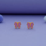 Violet Butterfly 925 Sterling Silver Kids Stud (3+ Yrs)