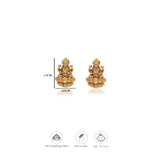 Divine Lakshmi Gold Polish 925 Silver Stud Kid Earring(8+ Yrs)