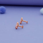 Blush Pink Butterfly 925 Sterling Silver Kids Stud (3+ Yrs)