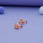 Leaf Charm 925 Sterling Silver Kids Stud (3+ Yrs)