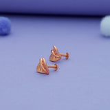 Leaf Charm 925 Sterling Silver Kids Stud (3+ Yrs)
