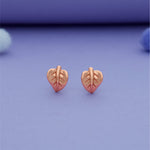 Leaf Charm 925 Sterling Silver Kids Stud (3+ Yrs)