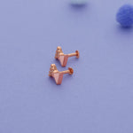 Pink Bow 925 Silver Kids Earrings (3+ Yrs)