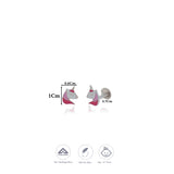 Soft Pink Unicorn Silver Kid Stud Earring (6+ Yrs) | 925 Hallmark | Everyday Wear