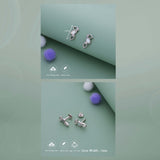 Moonleaf Grace 925 Silver Stud for Kids & Teen(10+ Yrs)