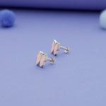 Blush Pink Butterfly 925 Sterling Silver Kids Stud (3+ Yrs)