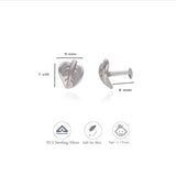 Leaf Charm 925 Sterling Silver Kids Stud (3+ Yrs)