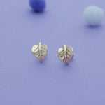 Leaf Charm 925 Sterling Silver Kids Stud (3+ Yrs)