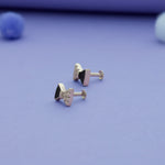 Black Bow 925 Sterling Silver Kids Stud (3+ Yrs)