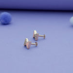 Pink Bow 925 Silver Kids Earrings (3+ Yrs)