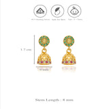 925 Silver Gold Polish Muthu Mini Jhumkas for Kids