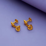 925 Silver Paisley Leaf Traditional Jhumkas for Kids (8+ Yrs)