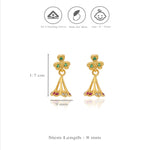 Trishira Clover 925 Silver Traditional Kid Earring