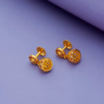 925 Silver Gold Polish Muthu Mini Jhumkas for Kids