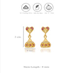 Gold Plated 925 Silver Premika Jhumkis for Kids