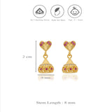 Gold Plated 925 Silver Premika Jhumkis for Kids