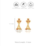 Trishira Clover 925 Silver Traditional Kid Earring