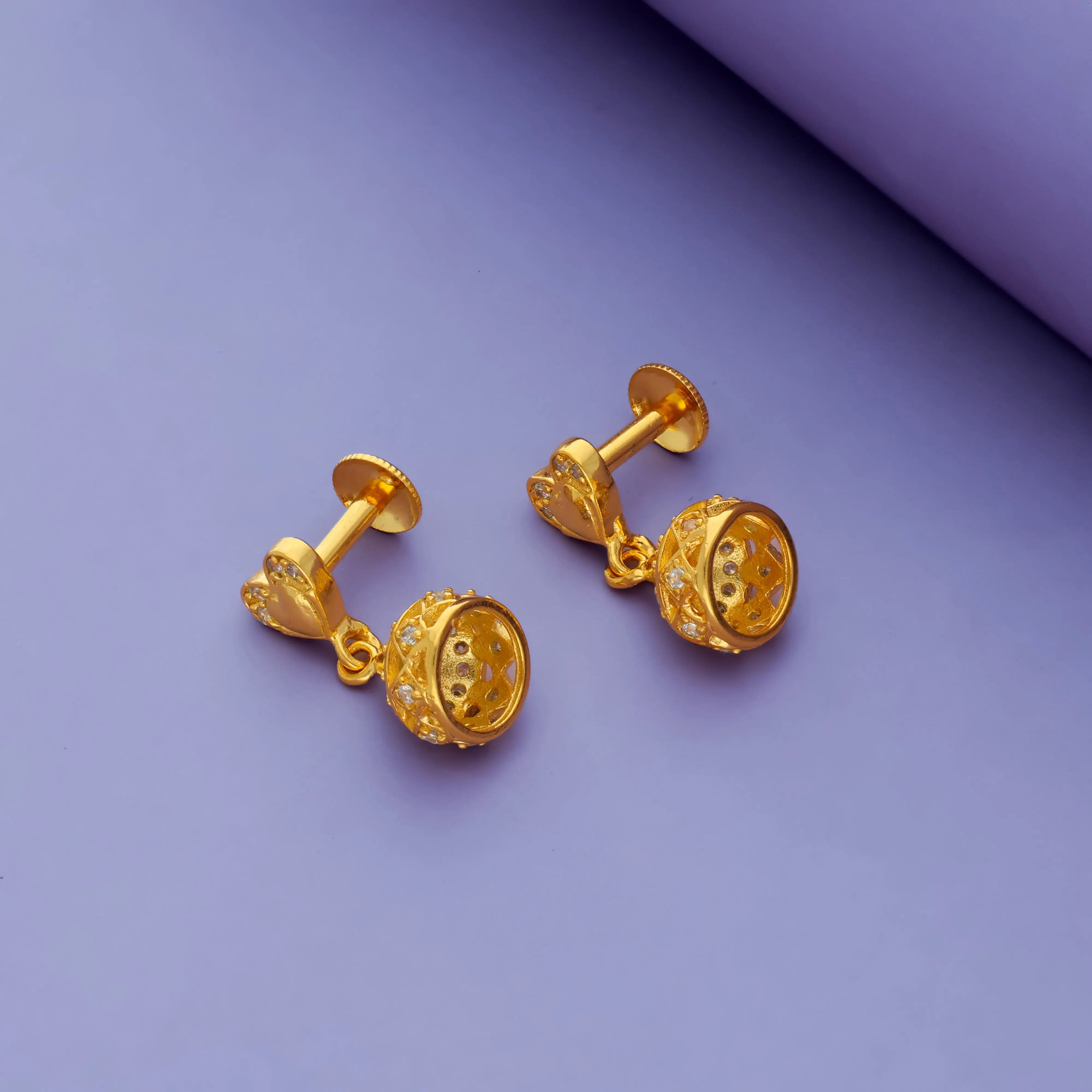Gold Plated 925 Silver Premika Jhumkis for Kids