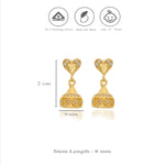Gold Plated 925 Silver Premika Jhumkis for Kids