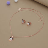 Cute Puppy Silver Kids Pendant Set (3+ Years) | 925 Hallmark | Perfect Wear Gift