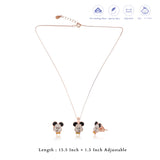 Cute Puppy Silver Kids Pendant Set (3+ Years) | 925 Hallmark | Perfect Wear Gift