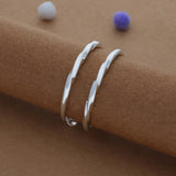 Little Moon Loop Kid Silver Bangles (0-6 Yrs) | 999 Hallmark | Adjustable Baby Bangle for Daily Wear